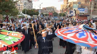إحتفالات أهالى بنى سويف بـ
