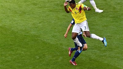 أوساكو يهدر الهدف الثاني لليابان في مرمي كولومبيا