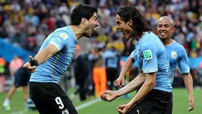 فيديو.. سواريز يتقدم لأوروجواي فى شباك السعودية