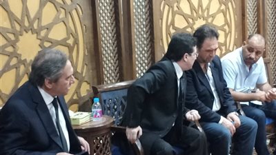 صور| انطلاق عزاء الملحن الراحل خالد البكري بالحامدية الشاذلية