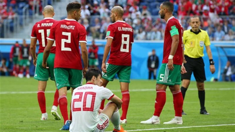 جانب من مباراة المغرب