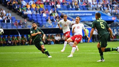 فيديو.. تعادل إيجابي مثير ينهي الشوط الأول من مباراة الدنمارك وأستراليا