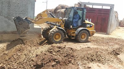 صور.. رفع 1200 متر تعديات على الأراضى الزراعية بدمياط