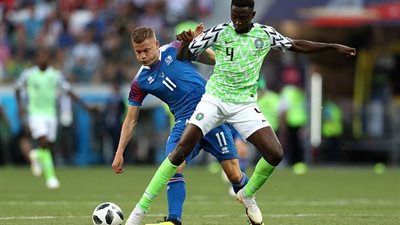 المنتخب النيجيري يواصل تقدمه بعد مرور ربع ساعة من الشوط الثاني