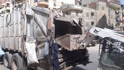صور.. حملة إزالة ونظافة مكبرة بشارع قناة السويس في المنصورة