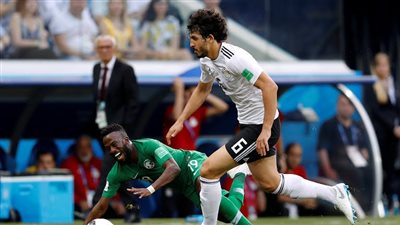 حجازي ينقذ منتخب مصر من هدف التعادل أمام السعودية 