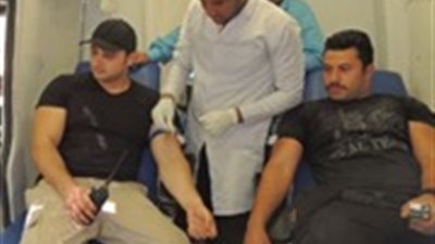 صور.. مديرية أمن الأقصر تنظم حملة للتبرع بالدم للمركز القومى فى المحافظة