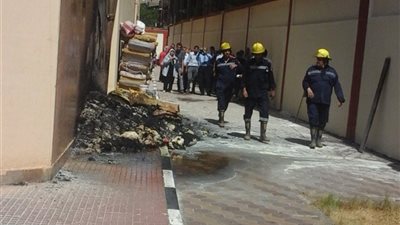 صور| إخماد حريق داخل ملجأ أيتام بالعجوزة
