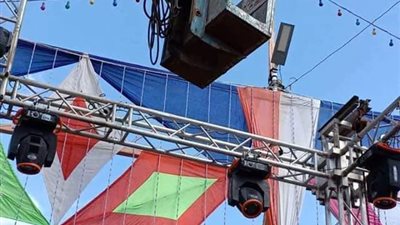 صور.. كشافات إنارة خاصة برئاسة مركز ومدينة بلقاس