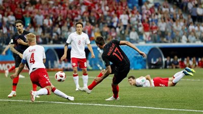 التعادل الإيجابي يحسم نتيجة الشوط الأول من لقاء كرواتيا والدنمارك