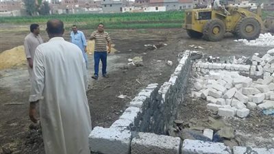 حملة مكبرة لإزالة التعديات على الأراضي الزراعية بـ المنصورة
