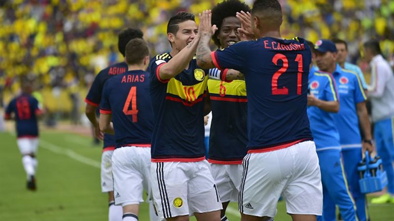 لاعبي منتخب كولومبيا