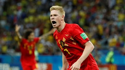 بلجيكا تتقدم علي البرازيل بثنائية مثيرة في الشوط الأول