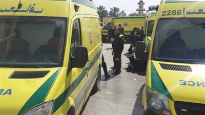 الصحة: الدفع بـ 7 سيارات إسعاف في حادث تصادم بطريق القاهرة السويس