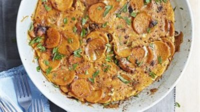 صينية البطاطا الحلوة.. لا تفوتي هذه الوصفة الرائعة