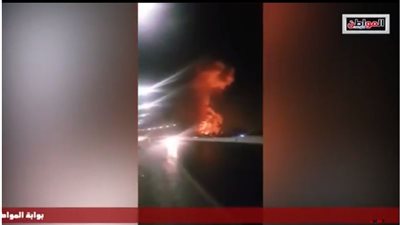 12 سيارة إطفاء وسيارتين تخزين مياه سيطرت على حريق 