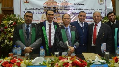 صور.. شقيق النائب سعد بدير يحصل علي الدكتوراه في 