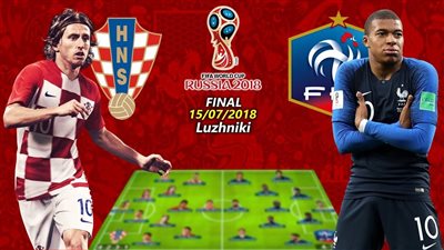 مشاهدة مباراة فرنسا ضد كرواتيا الاثنين 15-7-2018