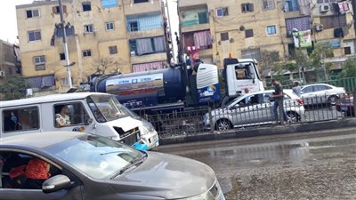 رئيس حي الزاوية الحمراء: جاري إصلاح كسر ماسورة مياه شارع الجلاد