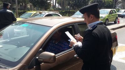 ضبط 8117 مخالفة مرورية متنوعة خلال 24 ساعة فى الجيزة