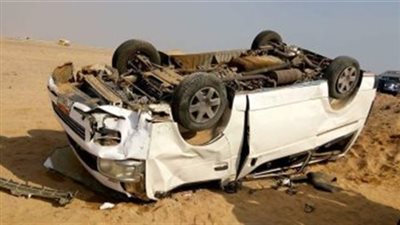 وفاة مواطن وإصابة 18 آخرين بحادث انقلاب ميكروباص في المنيا