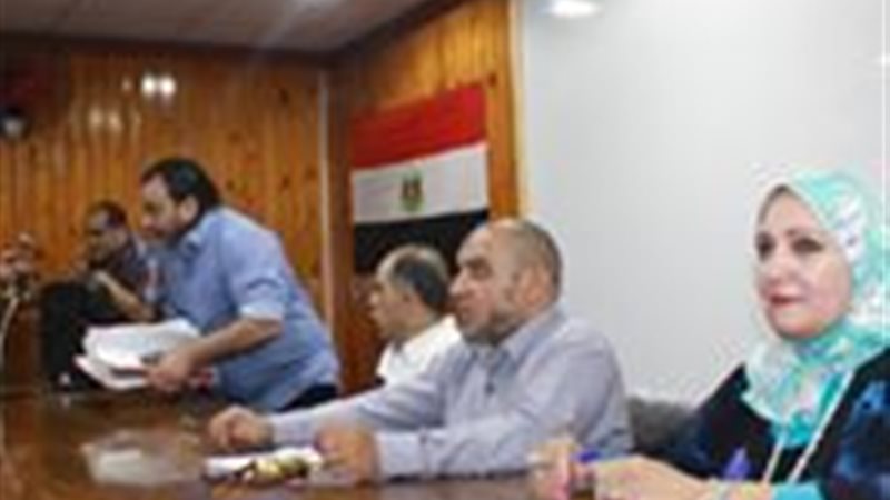 إجنماع رئيس حي الأزبكية