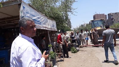 رئيس مدينة الخصوص يقود حملة لإزالة التعديات بـ شارع ترعة الإسماعيلية