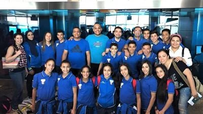 نجوم سموحة ضمن بعثة منتخب الجمباز