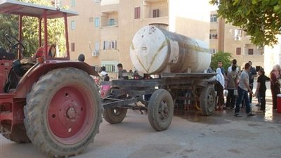 انقطاع المياه عن أحياء مدينة العريش بسبب عطل فى الخط الرئيسى