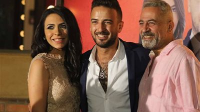 صور.. صبري فواز في حفل خطوبة محمد مهران ومي عبد الحافظ