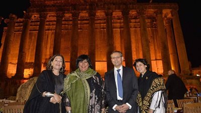صور.. وزيرة الثقافة تجتمع مع رندة بري وبهية الحريري بلبنان