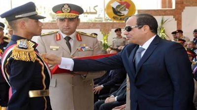 السلام الجمهوري يستقبل الرئيس السيسي في احتفالية تخريج طلاب الكليات العسكرية