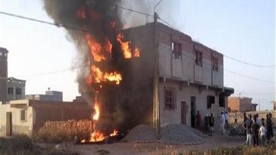 الحماية المدنية تسيطر على حريق منزل بقرية الإخماس في المنوفية