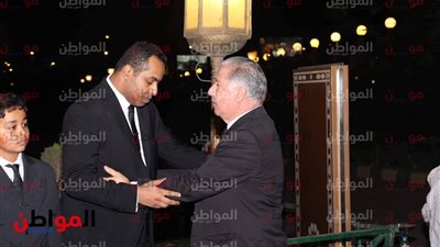 صور.. نجوم الزمالك في عزاء سيف العماري