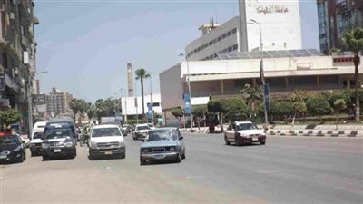 سيولة مرورية بـ شوارع وميادين مدينة المنصورة اليوم الثلاثاء 24-7-2018