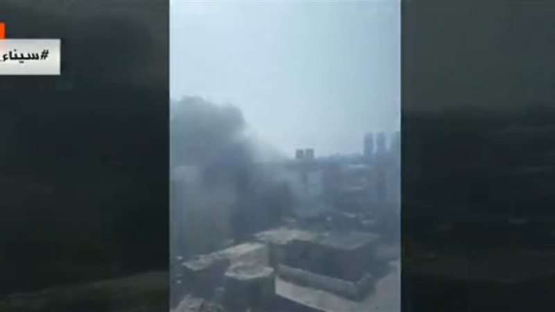 حريق في مبنى نقابة