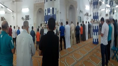 صور.. أهالي الوادي الجديد يؤدون صلاة الخسوف بـ المساجد العامة
