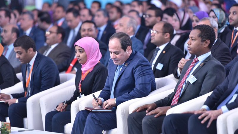 السيسي في مؤتمر الشباب