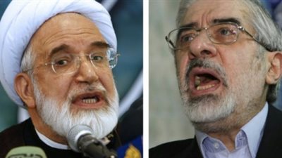 الأمن الإيراني يفرج عن زعيمي المعارضة الإيرانية 