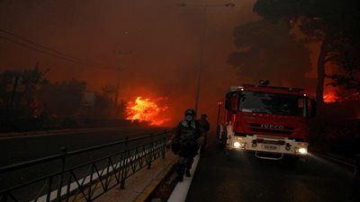 ارتفاع ضحايا كارثة غابات اليونان
