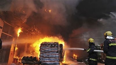 السيطرة على حريق بشركة الغزل والنسيج في كفر الدوار