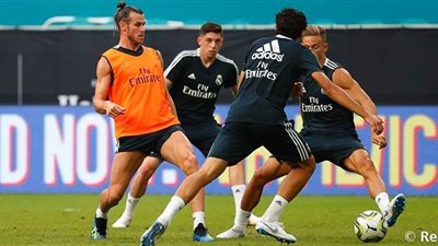 صور.. ريال مدريد ينهي أخر حصصه التدريبيه قبل مواجهه مانشيستر