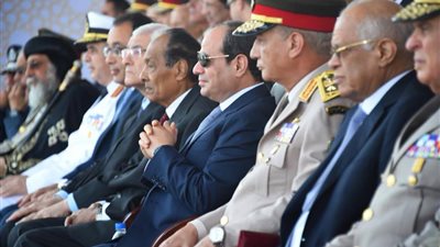 السيسي يشهد فيلم تسجيلي عن الشهيد البطل عطية صالح محمدين في حفل تخريج الدفعة 156 صف