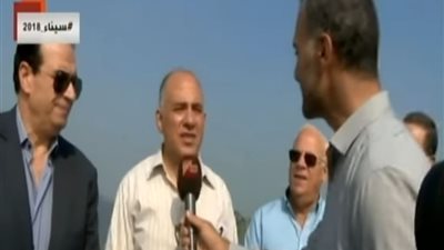 فيديو.. وزير الموارد المائية يفتتح محطة صرف سهل الحسينية