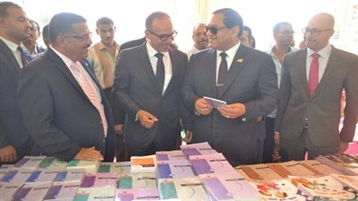 صور.. إفتتاح معرض طنطا الثالث للكتاب بحضور محافظ الغربية