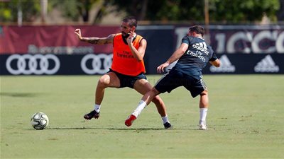 صور.. أخر تدريبات ريال مدريد بمدينة ميامي الأمريكيه