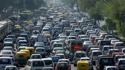 كثافات المرورية في شوارع شبرا مصر اليوم السبت