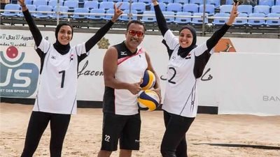 منتخب مصر للسيدات يفوز بذهبية البطولة العربية للكرة الطائرة الشاطئية