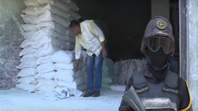 فيديو.. حملة أمنية مكبرة لضبط تجار الدقيق في السوق السوداء بـ القليوبية