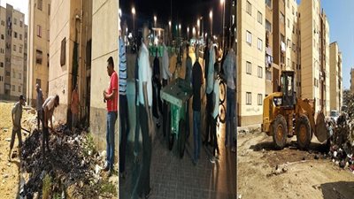 صور.. حملات مكثفة لإزالة الإشغالات وأعمال النظافة بـ بورسعيد